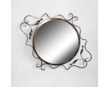 Кованое круглое зеркало 