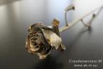 Кованая роза из металла