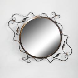 Кованое круглое зеркало 